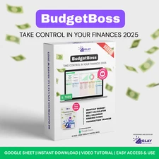 BudgetBoss Financial System - DFY - Easy Use - Track your finances