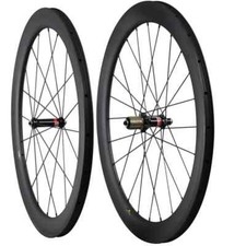 700c Road Bike Carbon Fiber Wheels Clincher Tubeless Wheelset UD Matt 55 25mm