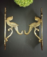 Peacock Wall Hook Lacquered Brass Peafowl Clothes Wall Hanger Home Decor AJ227