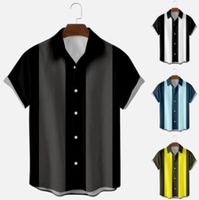 Men's Dress Shirt Cuban Beach Wedding Casual Short Sleeve Guayabera