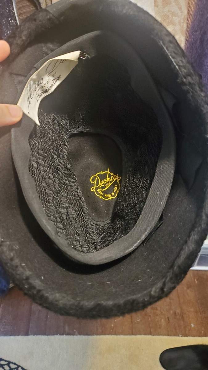 Miss DIOR by Christian Dior Fur Saucy Bucket Hat Vintage 
