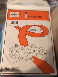 Embroidery Holiday Transfers by Artex Hobby Products - Iron-On #2000 Made in USA