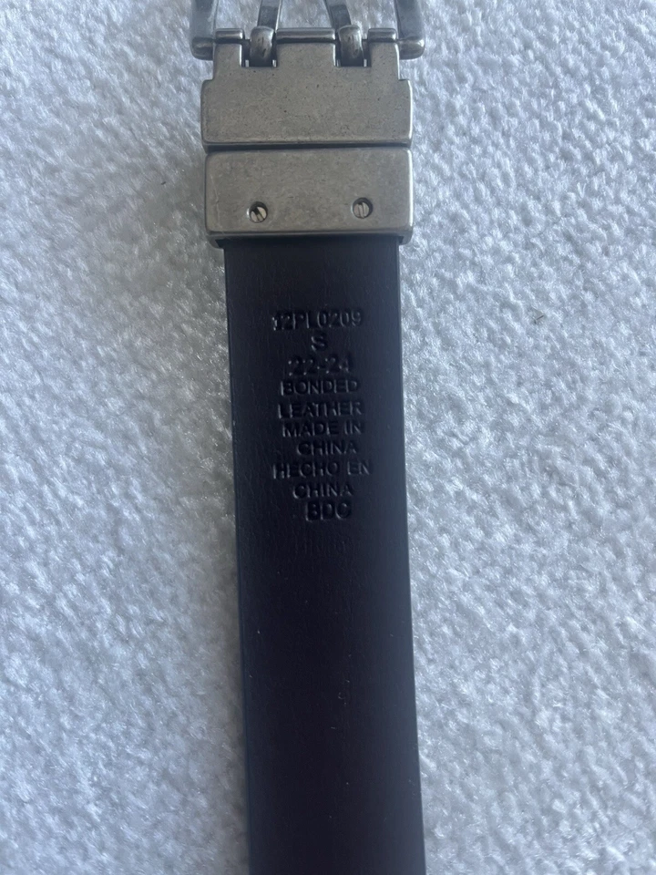 Cinturón reversible Tony Hawk de cuero juvenil - negro y marrón oscuro - talla S (22-24) Foto 3 de 4