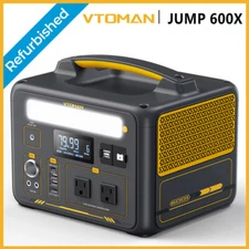 VTOMAN Jump 600X Portable Power Station 600W 299Wh LiFePO4 Battery Generator