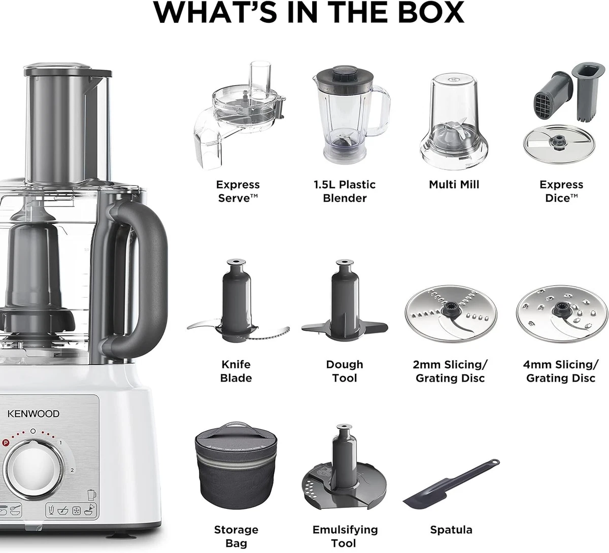Kenwood fdp65 860wh multipro 2024 express food processor