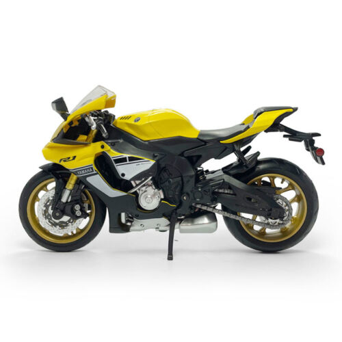 1:12 Yamaha YZF-R1 Motorcycle Model Diecast Motorcycle Toy for Boys Kids Yellow - Picture 7 of 11