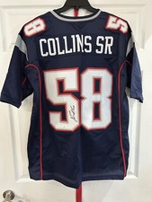 Jamie Collins Sr. Autographed Patriots # 58 Jersey w/ JSA 