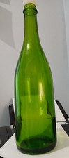 Empty Forest Green WINE BOTTLE Empty Plastic Cap 12"H 10.5" Circumference