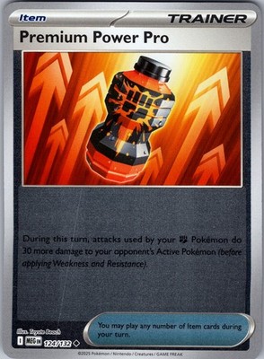 Premium Power Pro 124/132 Uncommon Mega Evolution Pokemon Reverse Holo Near Mint
