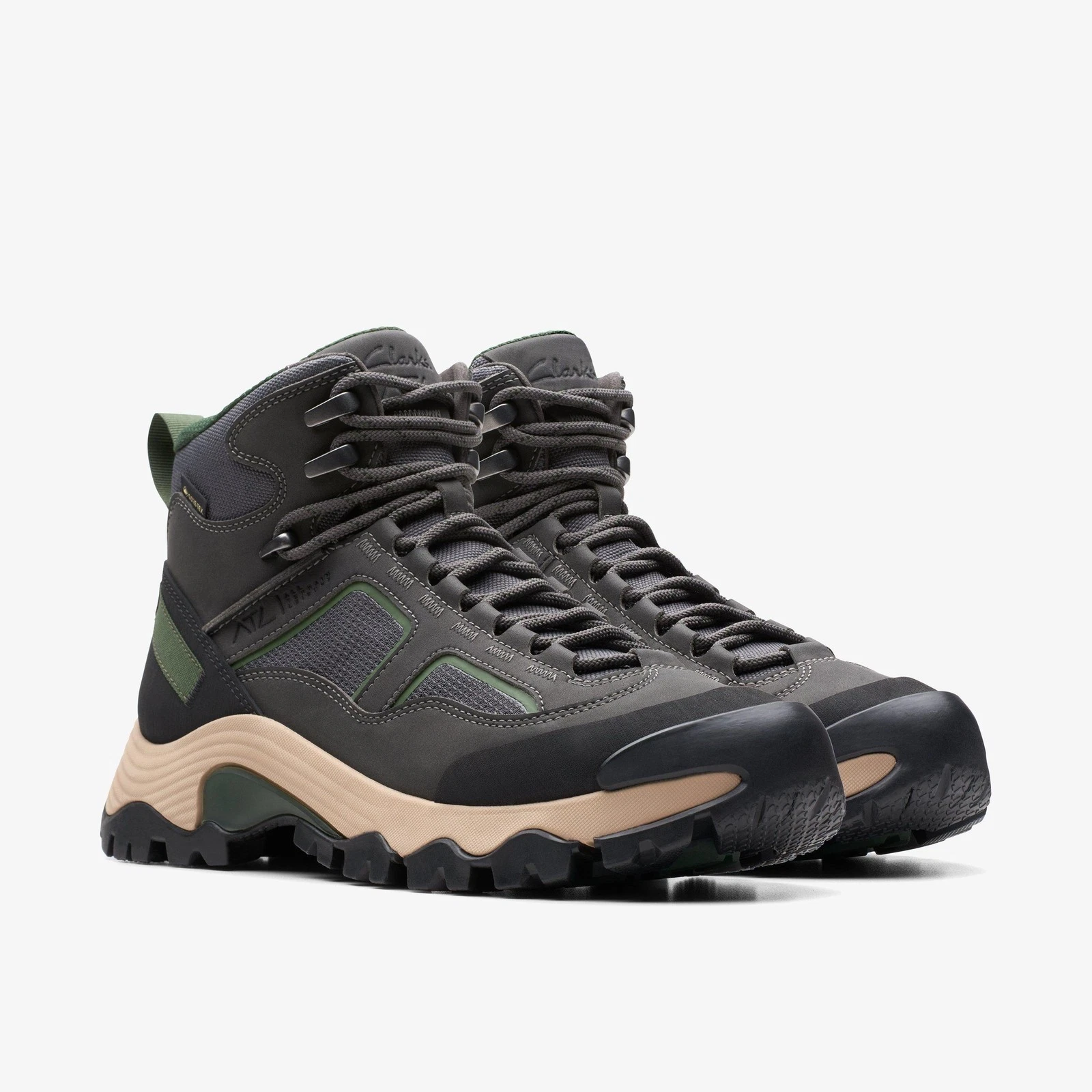 Clarks Mens ATL HIKE HI GORE-TEX Dark Grey Ankle Boots Various sizes RRP £160