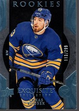 2023-24 Exquisite Collection Rookies Platinum Blue #R39 Lukas Rousek /299 - HKY