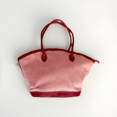 DELL GA TASCHE STOFF UND LEDER ROT
