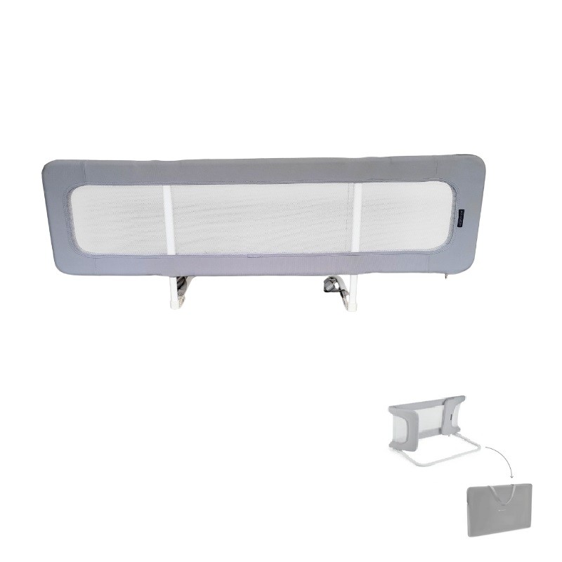 Aziamor Pop Barriera Letto Richiudibile con Sacca da Trasporto 150 cm Colore Gri