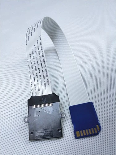 SD-Stecker zu SD-Buchse Verlängerungskabel Kartenleser Schraubloch 25cm Reverse