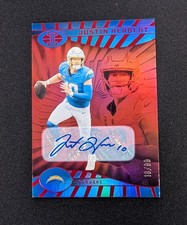 Justin Herbert 2024 Panini Illusions Trophy Collection #49 Auto Red /99  SSP