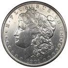 1901-P Morgan Dollar AU+ ALMOST UNC Details Harshly Cleaned A3093