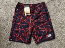 NWT The North Face Boys Flashdry Unlined Swim Trunks Board Shorts Navy 14-16 Lrg