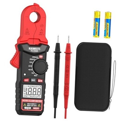 Digital Clamp Meter with Round Jaw, Automotive Multimeter, NCV, 2000 Counts,