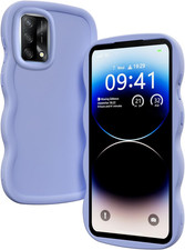 Silicone Cover per Oppo A74 4G, Custodia Cellulare Onda Cornice Forma Riccia Car