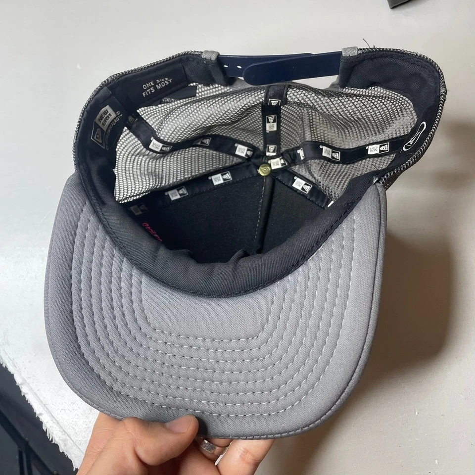 Volcom Mesh Trucker Hat Gray Red Logo One Size Fits Most New Era - Image 3 of 4