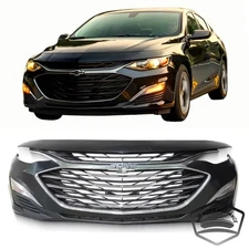 For 2019-2024 Chevy Malibu Front Bumper Kit Assembly Cover w/ Grille Fog Light