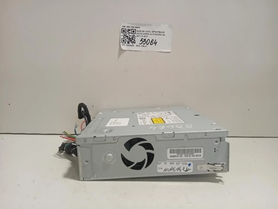 AUTORADIO MP3 PER AUDI A5 Sportback (8TA) 8R2 035 666H CGLC (09>) - Immagine 4 di 4