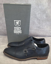 Stacy Adams Mens SZ 12D Nvy Dress Shoes Bayne SO