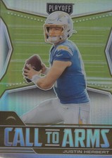2021 Playoff Call to Arms Silver #14 Justin Herbert - FB