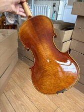 Nice Flamed Professional Handmade 4/4 Violin with Case Bow DDP to USA 