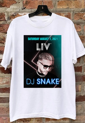 DJ Snake White cotton Shirt Full size S-5XL Unisex T156