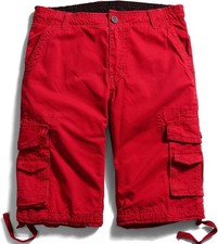 Men's Cargo Shorts Loose Fit Multi Pockets Casual Outdoor Summer Wear Breathable