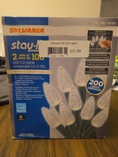 Sylvania Stay-lit Platinum 2 Sets Of 100 LED C6 Christmas Lights