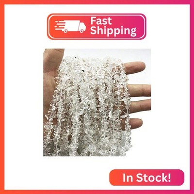 favoramulet 5-8mm Synthetic Rock Quartz Tumbled Stone Chip Beads for Jewelry Mak