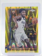 KAM JONES 2025-26 TOPPS CHROME ROOKIE YELLOW RAYWAVE REFRACTOR RC /275 Q4925