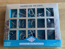 True Genius Ancient Metal Puzzles 15x Fun-Filled Brain Teaser