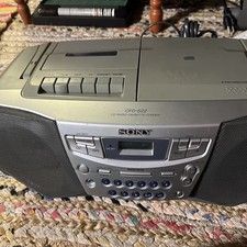 Sony Boombox CFD-S22 AM-FM CD Player/Cassette Player-Recorder Tested/Works