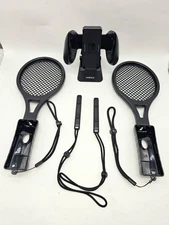 Nintendo Switch Accessories Bundle Grip Stand Tennis Racket Attachments Wrist...