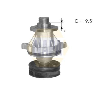 Water Pump fits BMW 330 E46 3.0 00 to 06 Coolant NAPA 11511433712 11511433828 - Image 13