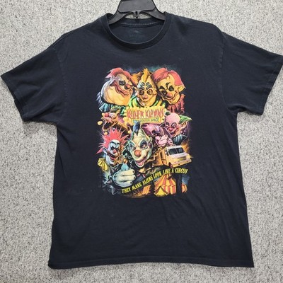 Killer Klowns From Outer Space Horror T Shirt Mens L  Black Movie Tee 20x28