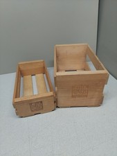 Set Of 2 Napa Valley Wooden Storage Boxes - Cassette holds 12 CD holds 20
