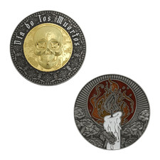 Day of the Dead Geocoin (2025) Official Geocaching Trackable
