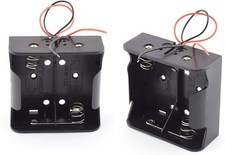 SDTC Tech 2-Pack 2 Slot D Cell Battery Holder 3V D Holder, D 2-Slot