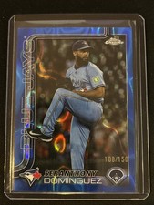🔥Seranthony Dominguez 2025 Topps Chrome Update #USC100 Blue Lava 108/150 Jays