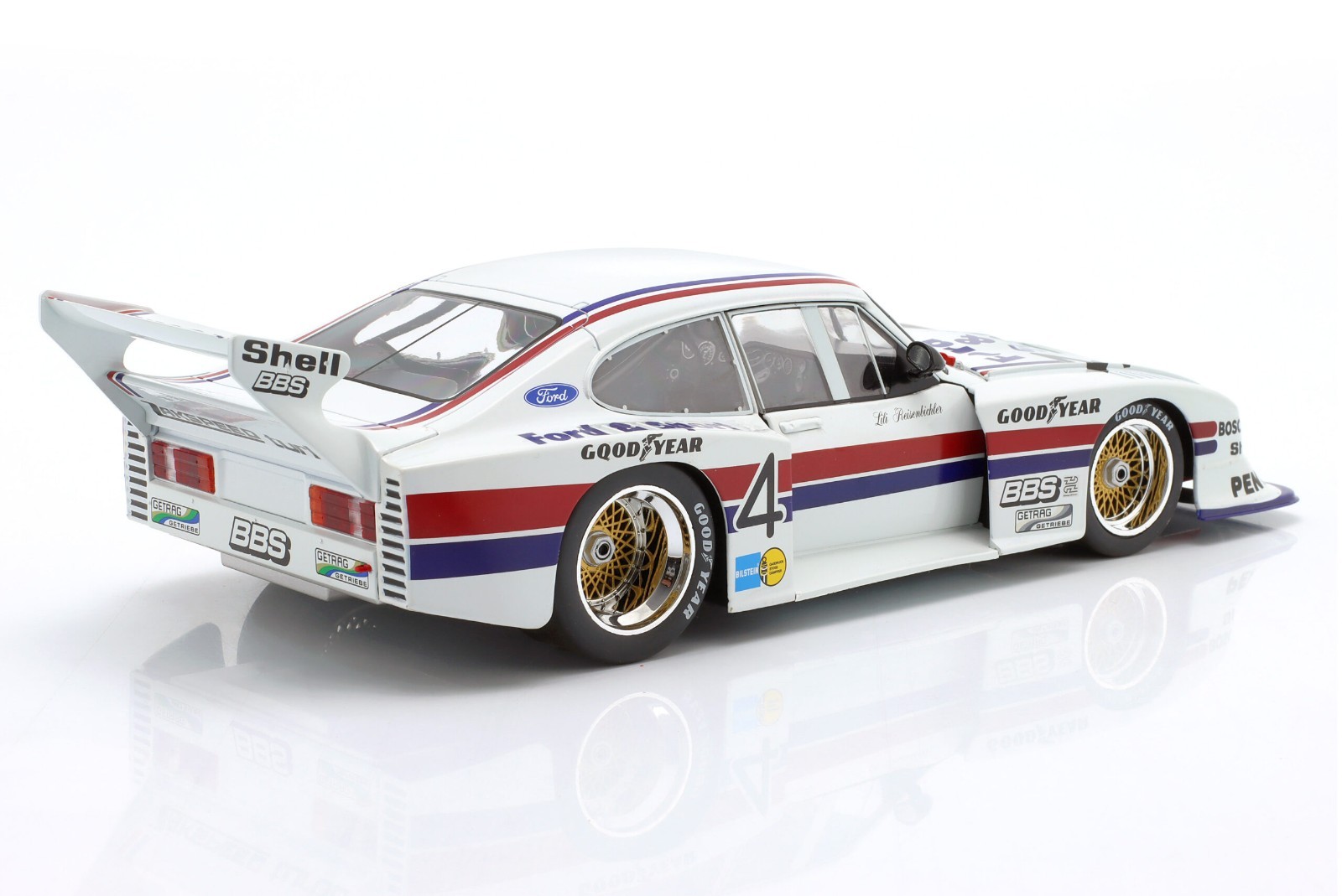 1 : 18 Diecast Model of Ford Capri RS, Zackspeed Turbo, Wurth, Werks 83, New !