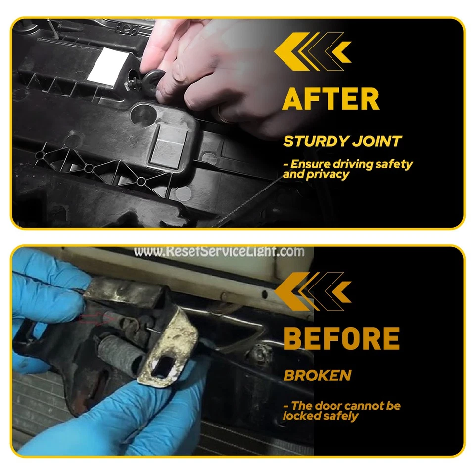 Se adapta a Dodge Ram 1500 2500 350 1998-2002 cable de liberación de pestillo de puerta trasera diestro/derecho Foto 4 de 4