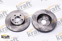 2X Bremsscheibe Kraft 6041403 2 Bremsscheiben Vorderachse Vorne
