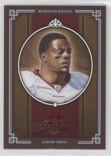 2005 Donruss Throwback Threads Gridiron Kings Red Framed Clinton Portis y0i