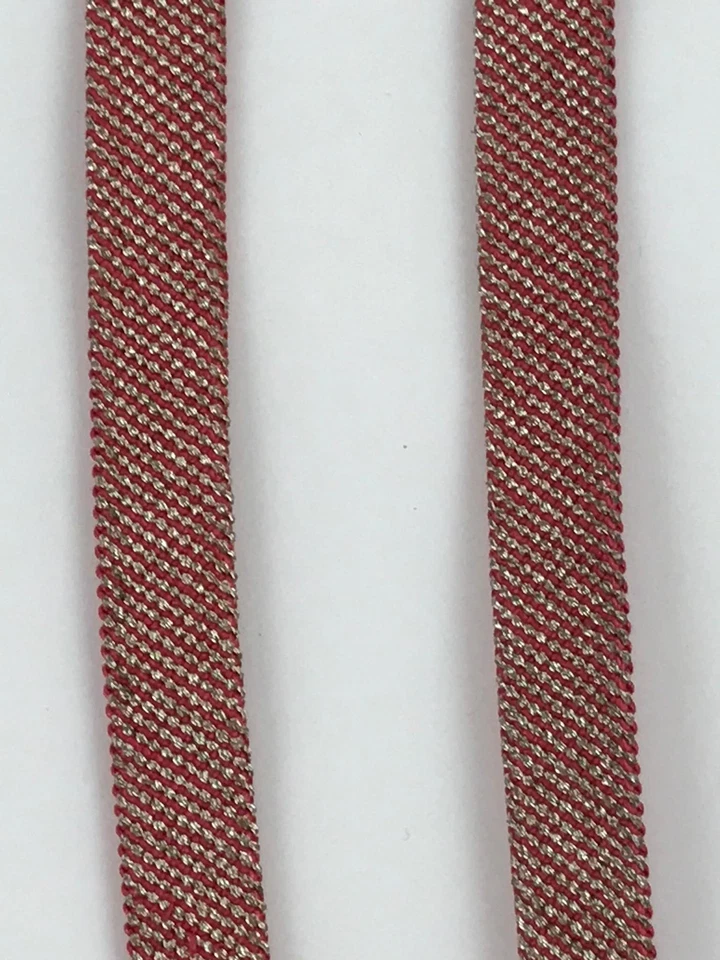 Chaqueta Kimono Japonesa Haori Himo Accesorio De Colección Seda Kumihimo Rosa Plata OJ207 Foto 4 de 4