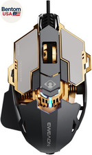 G5 Wired Gaming Mouse, Ergonomic RGB Computer Mouse, 12800 Adjustable DPI, 9 Pro