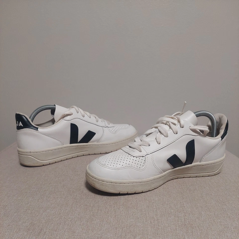 VEJA Esplar Cuero Blanco Negro Talla 9 Foto 3 de 4